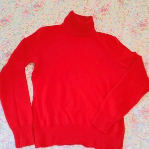 Ralph Lauren Sport red 100% cashmere sweater